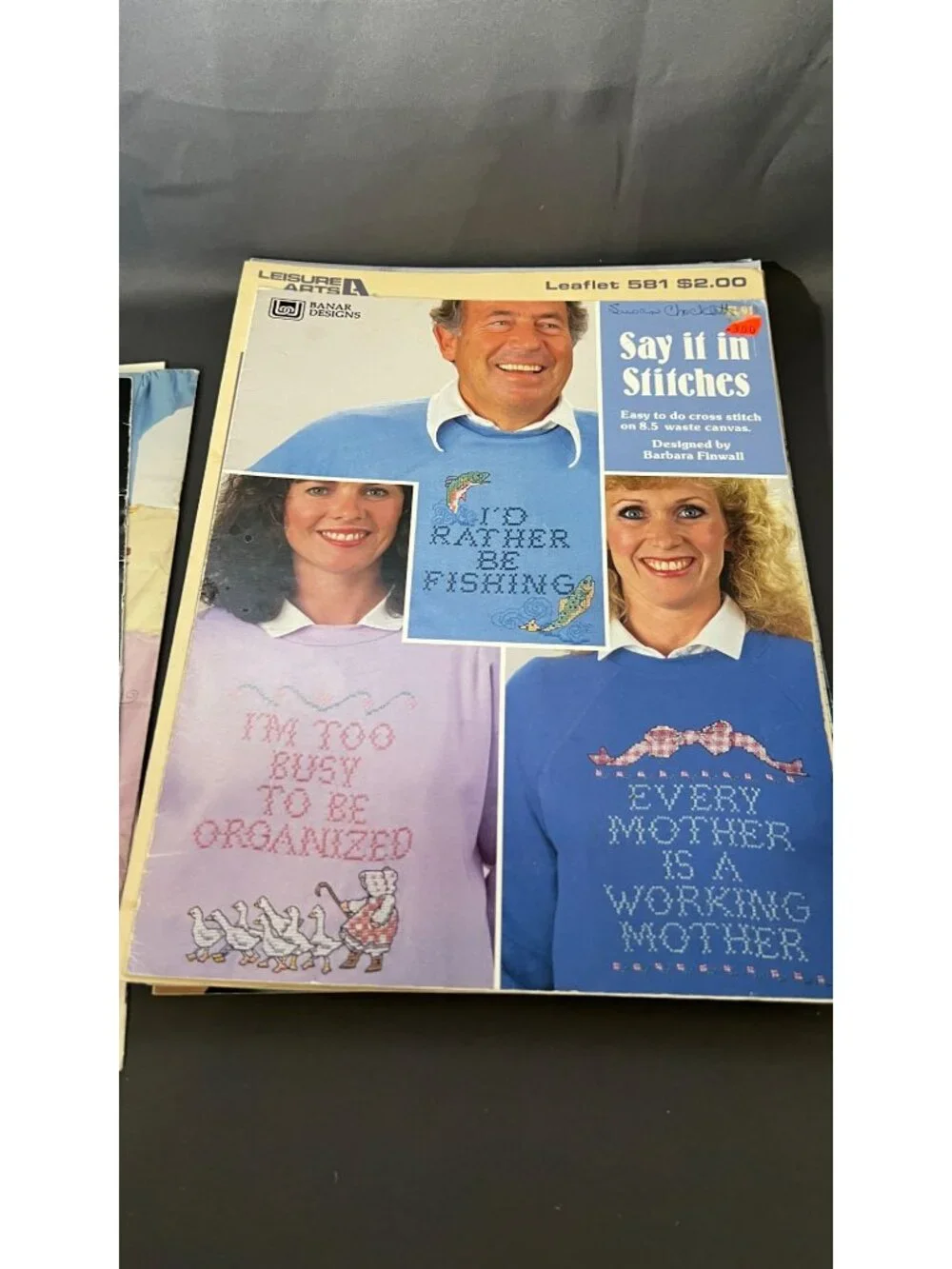 22 Vintage Cross Stitch Patterns For Sweatshirts 1980s Booklets Bundle